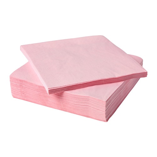 Large IKEA Napkins - Pink 50/pk