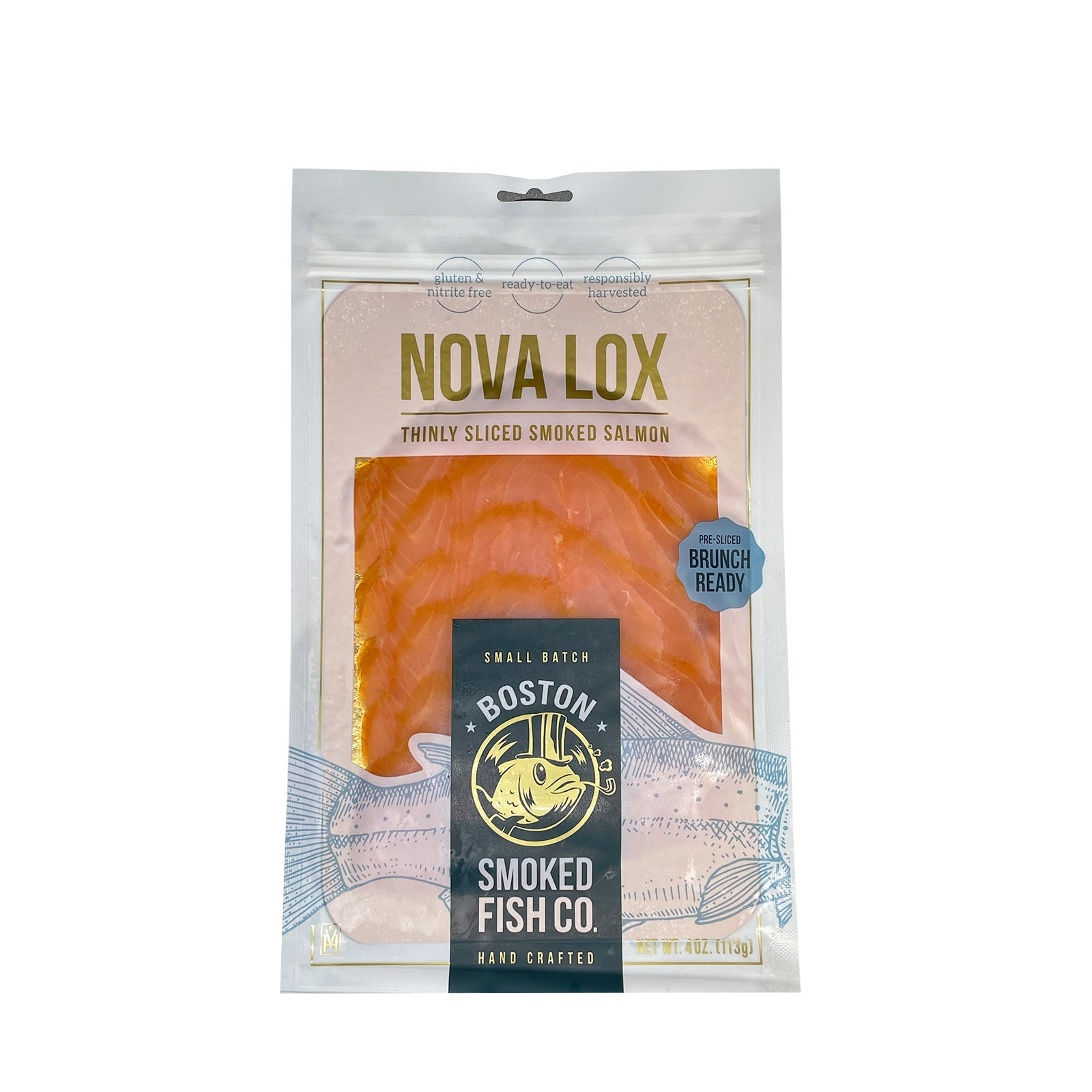 Boston Smoked Fish co. Nova Lox 4 oz