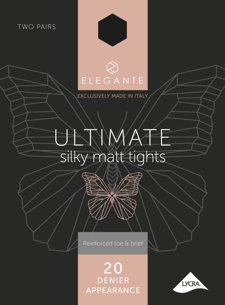 Elegante Ult. Silky Matt 20d - 2 pk/Black/Small