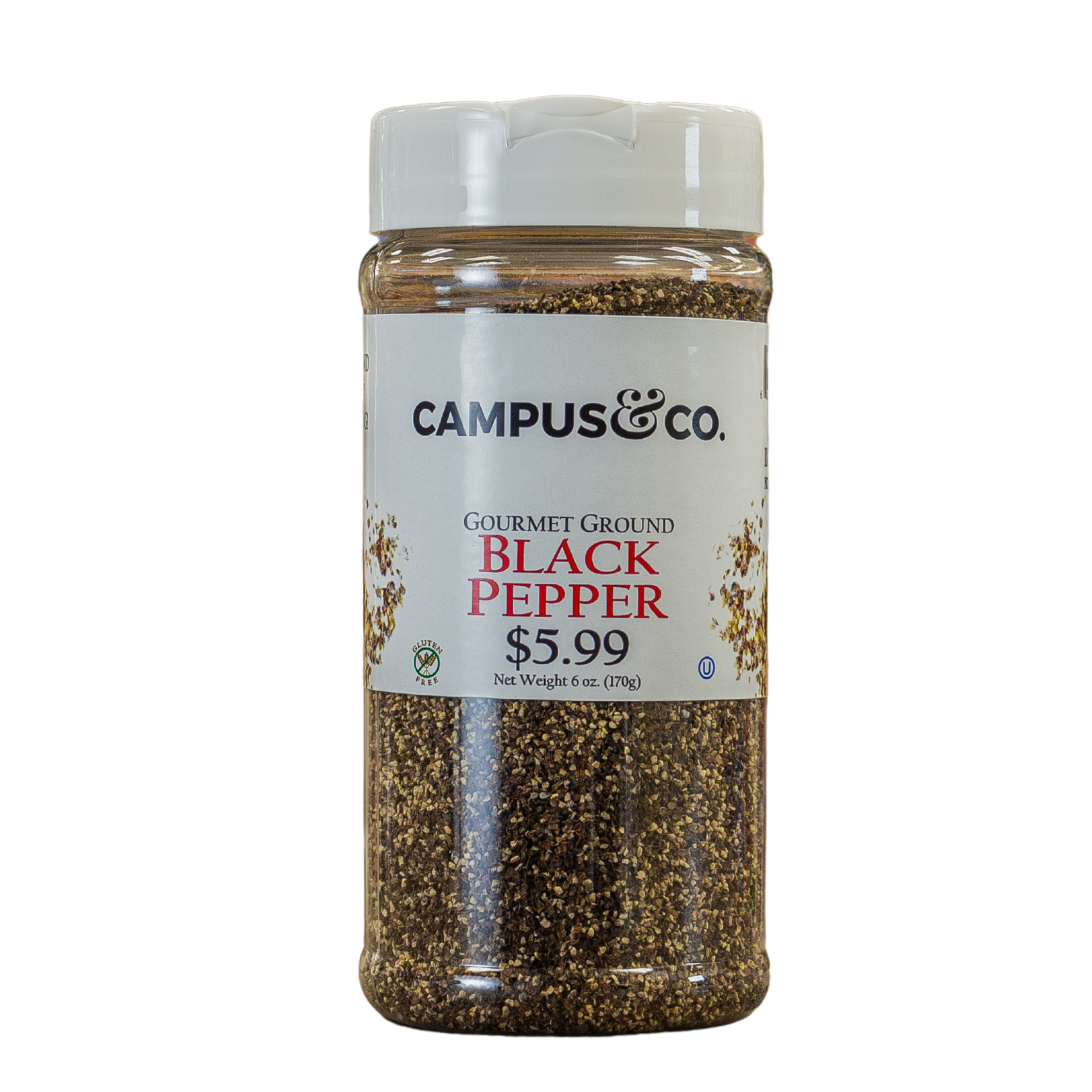 Campus & Co Ground Black Pepper Coarse 6 oz