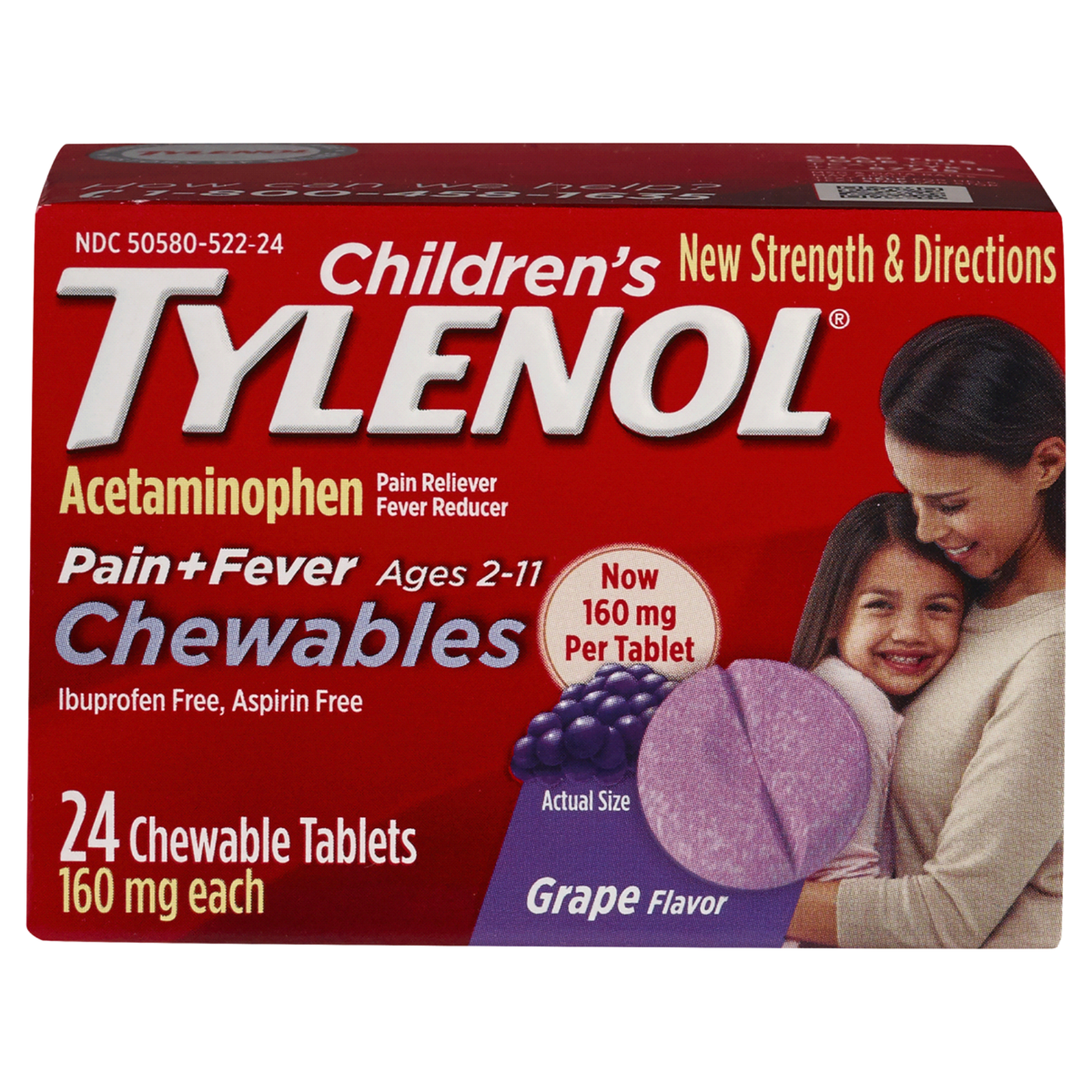 Tylenol Childrens Chewable 24 ct